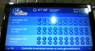 Lotto: tre terni a Legnago (Vr) da 135mila euro