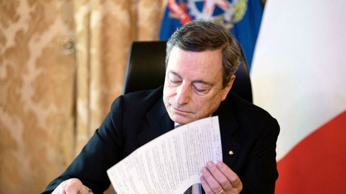 Premier Draghi: 'Green pass, sì ad obbligatorietà nei luoghi di lavoro'