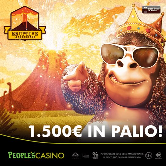 People’s casino: Eruptive Leaderboard premia 100 player