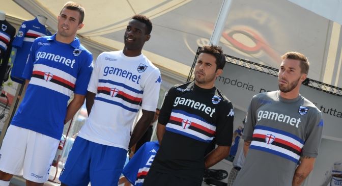 Sampdoria, finisce la sponsorizzazione di maglia di Gamenet