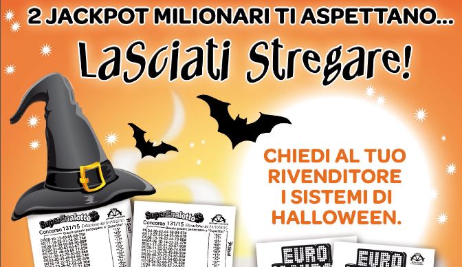 SuperEnalotto ed Eurojackpot, Halloween stregato e fortunato!