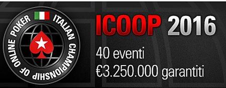 PokerStars: al via l'ICOOP 2016, ecco il super bonus dedicato