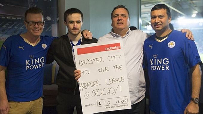 Leicester campione: scommettitore tiene duro e aspetta 250mila sterline
