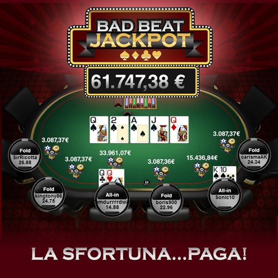 PokerClub: poker di Q contro scala reale ed ecco il BBJ da oltre 61mila euro