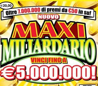 Gratta e vinci, Catanzaro vince 50mila euro con il 'Nuovo Maxi Miliardario' 