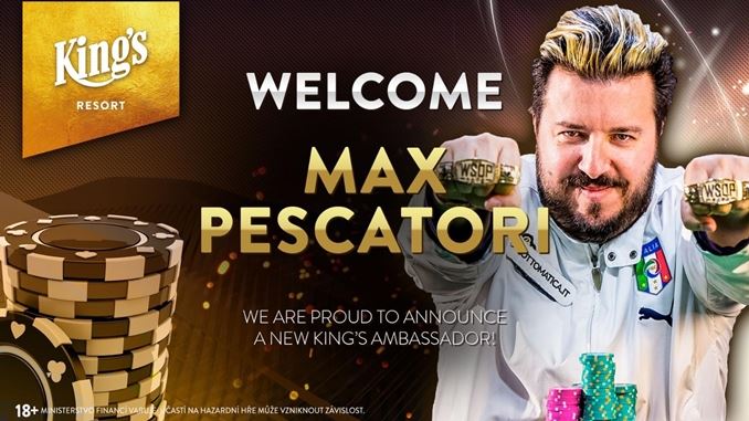 Max Pescatori diventa ambasciatore del King's resort