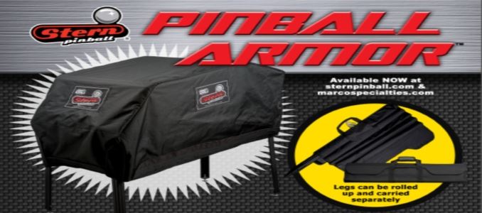 Flipper: Stern presenta Pinball Armor, la cover di protezione per operatori e collezionisti