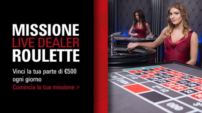 Pokerstars Live Roulette, 500 euro di bonus fino a fine mese