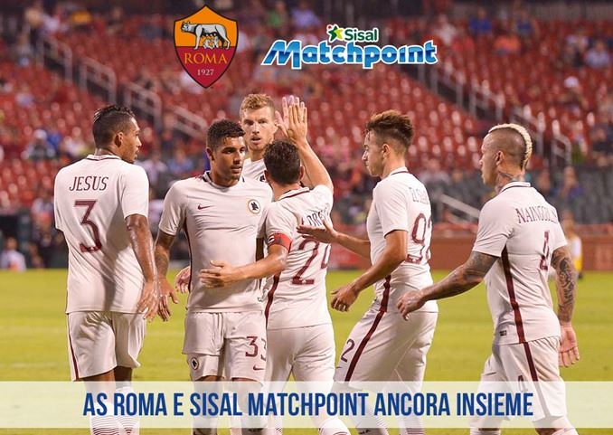 Sisal Matchpoint e AS Roma, la storia continua: ancora insieme nella stagione 2016-17