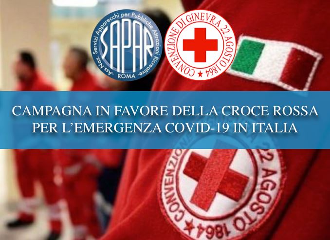 Emergenza Covid-19, Sapar sostiene la Croce Rossa Italiana