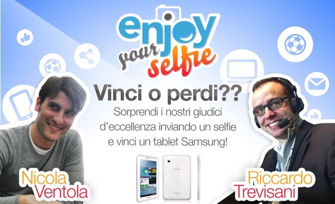 Enjoybet.it: punta sul tuo selfie di gioco e vinci un tablet