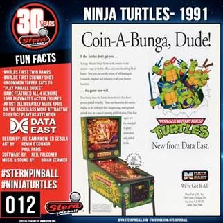 Flipper revival: Stern in ricordo del Ninja Turtles