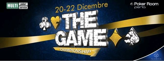 THE GAME Poker Championship: la seconda tappa al Perla dal 20 dicembre