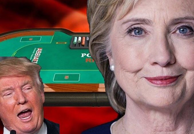 Clinton-Trump, la sfida analizzata dal punto di vista del betting e del poker