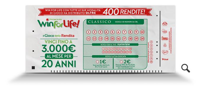Win for Life Classico, in provincia di Benevento una vincita da 13mila euro