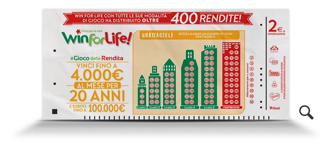 Win for Life Grattacieli: a Matera un '5' da 10.000 euro
