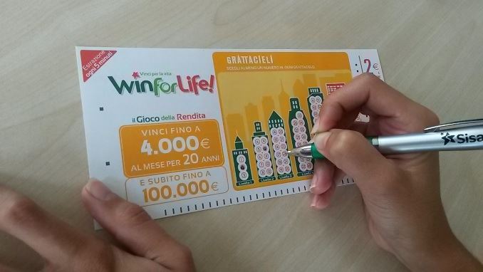 Win for Life Grattacieli fa '5', 5mila euro a Sora