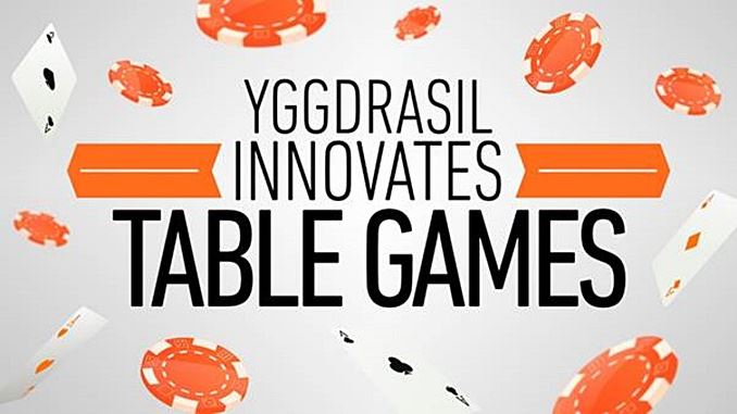 Yggdrasil: il lancio dei table games nel primo trimestre 2018