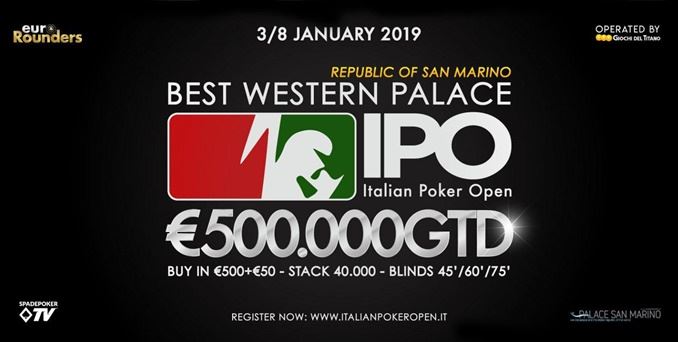 The wait is over, IPO comes back to San Marino from 3 to 8 January 2019