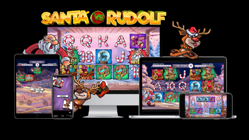 NetEnt brings a battle of Christmas spirit to the North Pole in Santa vs Rudolf