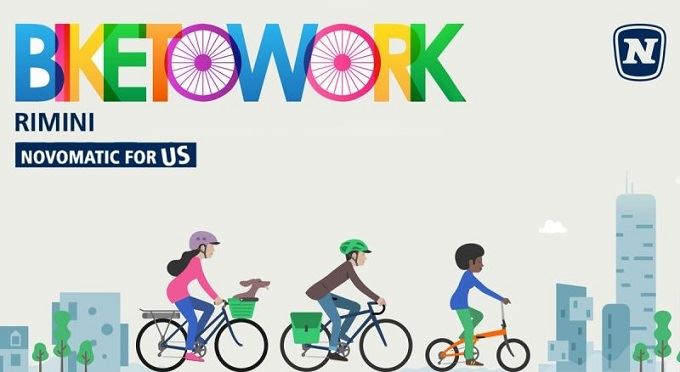 'Bike to work', Novomatic Italia aderisce al progetto di Rimini