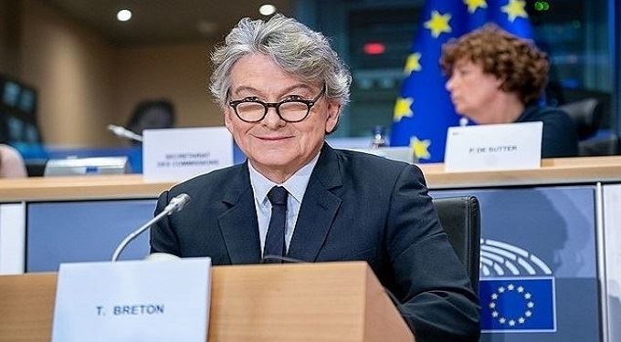 Nella foto: Thierry Breton, commissario dell'Unione europea per il Mercato interno © European parliament 