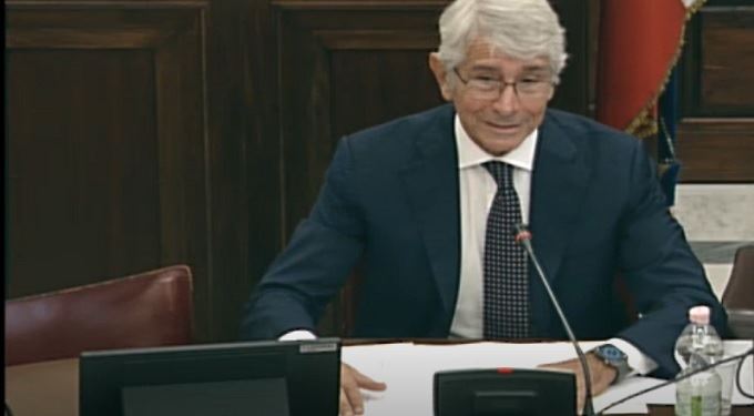 Il ministro dello Sport, Andrea Abodi, in audizione alla commissione Cultura della Camera