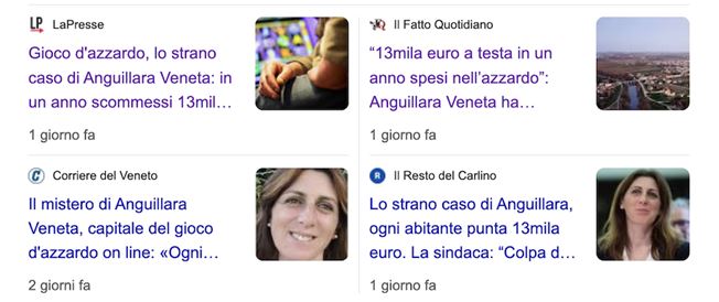 Decine di articoli online sul tema