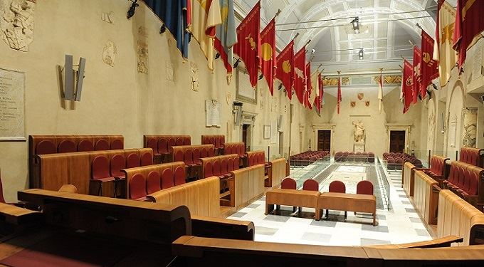 L'aula dell'Assemblea capitolina © Roma Capitale - Sito ufficiale 