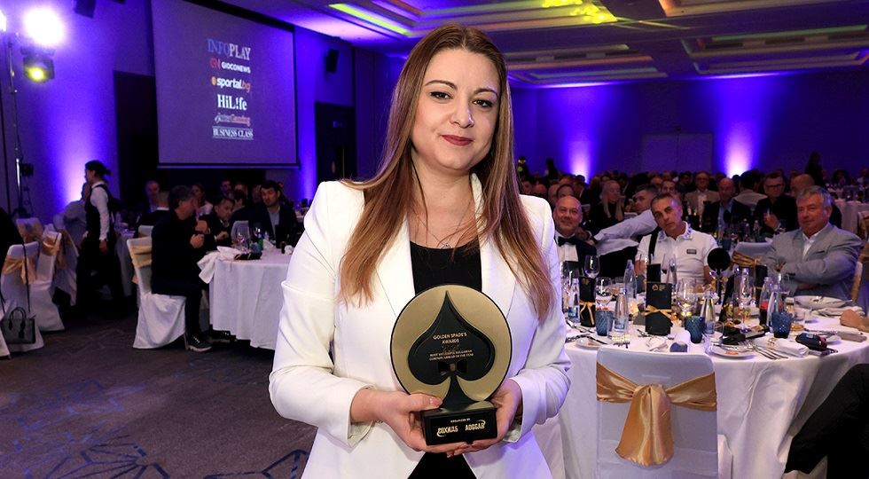  Irina Rusimova, chief commercial officer di Amusnet, ai Golden spades awards 2024