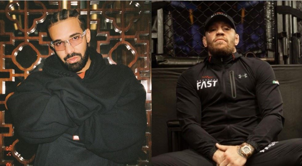 Foto tratte dai profili Instagram di Drake e McGregor
