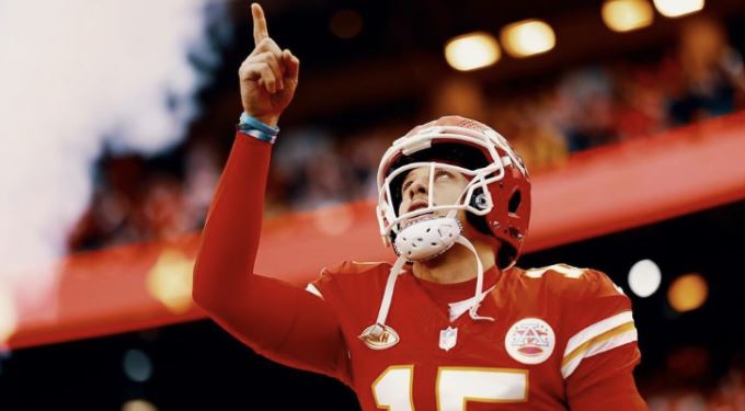 Foto tratta dal profilo Instagram di Patrick Mahomes